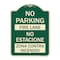 Signmission No Parking Fire Lane No Estacione Zona Contra Incendio Heavy-Gauge Alum, 24" x 18", G-1824-23633 A-DES-G-1824-23633 - alternate 1